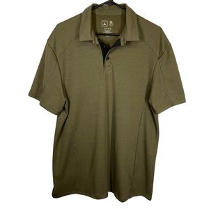 TAD Triple Aught Design Green Short Sleeve Quick-Dry Polo Shirt XL